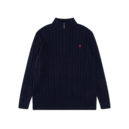 Polo Ralph Lauren Cable-Knit Quarter Zip Sweater (SW071)