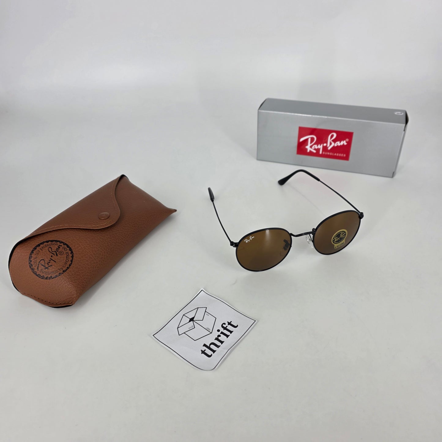 Ray-Ban Round Metal Sunglasses - Black & Yellow
