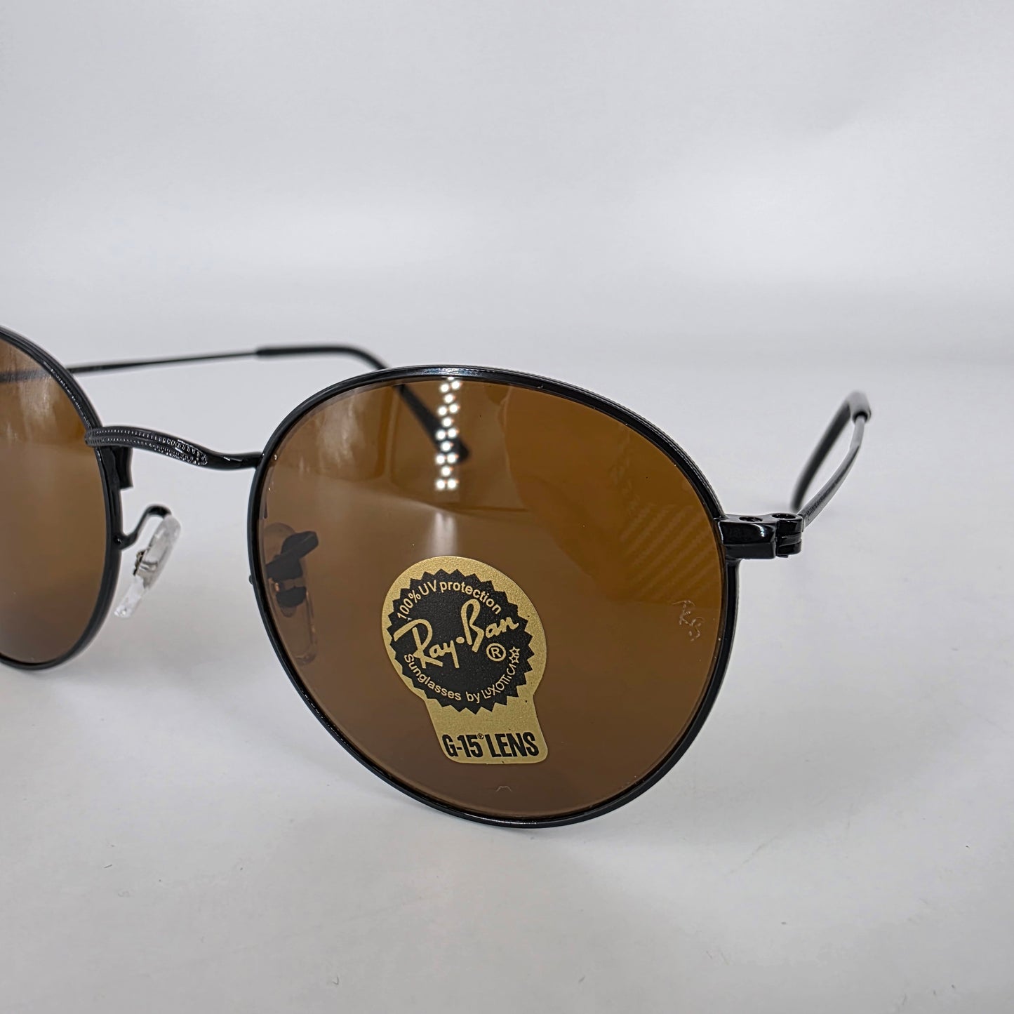 Ray-Ban Round Metal Sunglasses - Black & Yellow