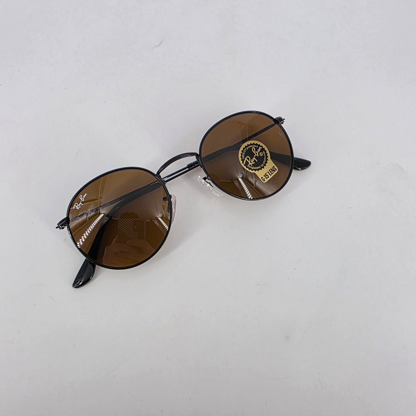 Ray-Ban Round Metal Sunglasses - Black & Yellow