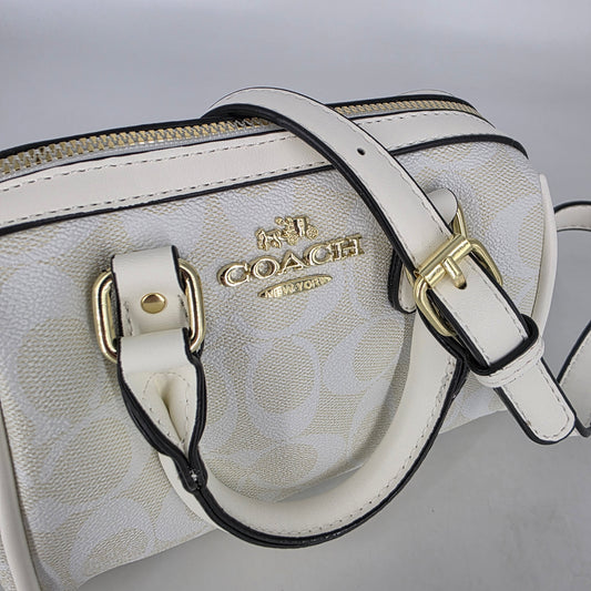 Coach Mini Rowan Satchel - White