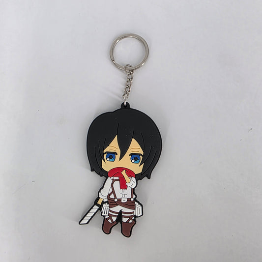 Romela Keychain Attack on Titan Mikasa – Silicone