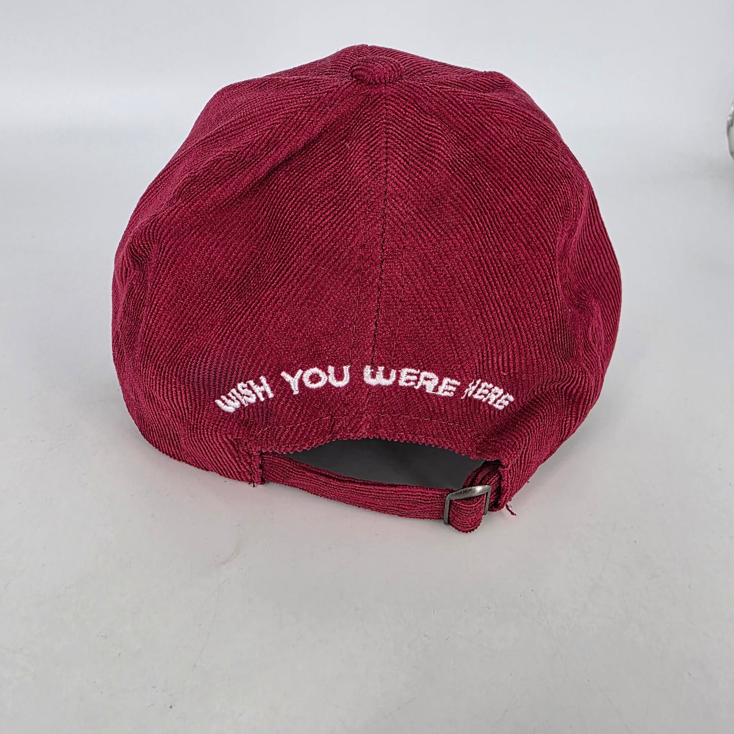 Astroworld Embroidered Corduroy Cap - Maroon
