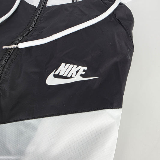 Nike Windbreaker Jacket - Black-White-Grey (L)