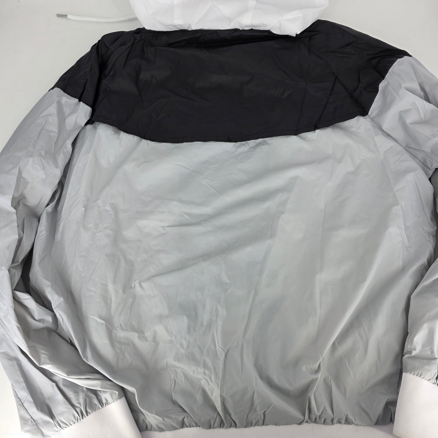 Nike Windbreaker Jacket - Black-White-Grey (L)