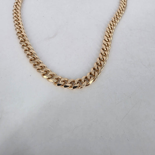 Gold Cuban Chain Necklace (40 cm)