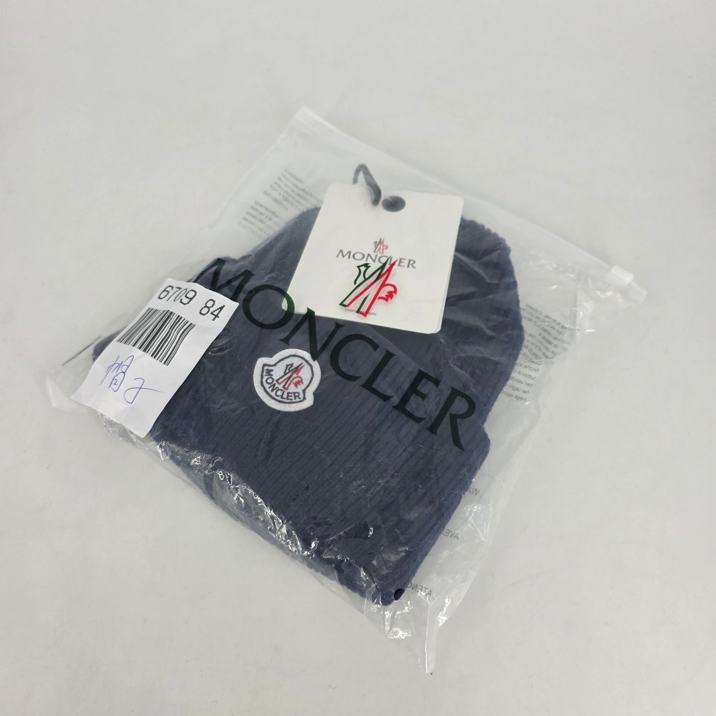 Moncler Knit Beanie - Navy