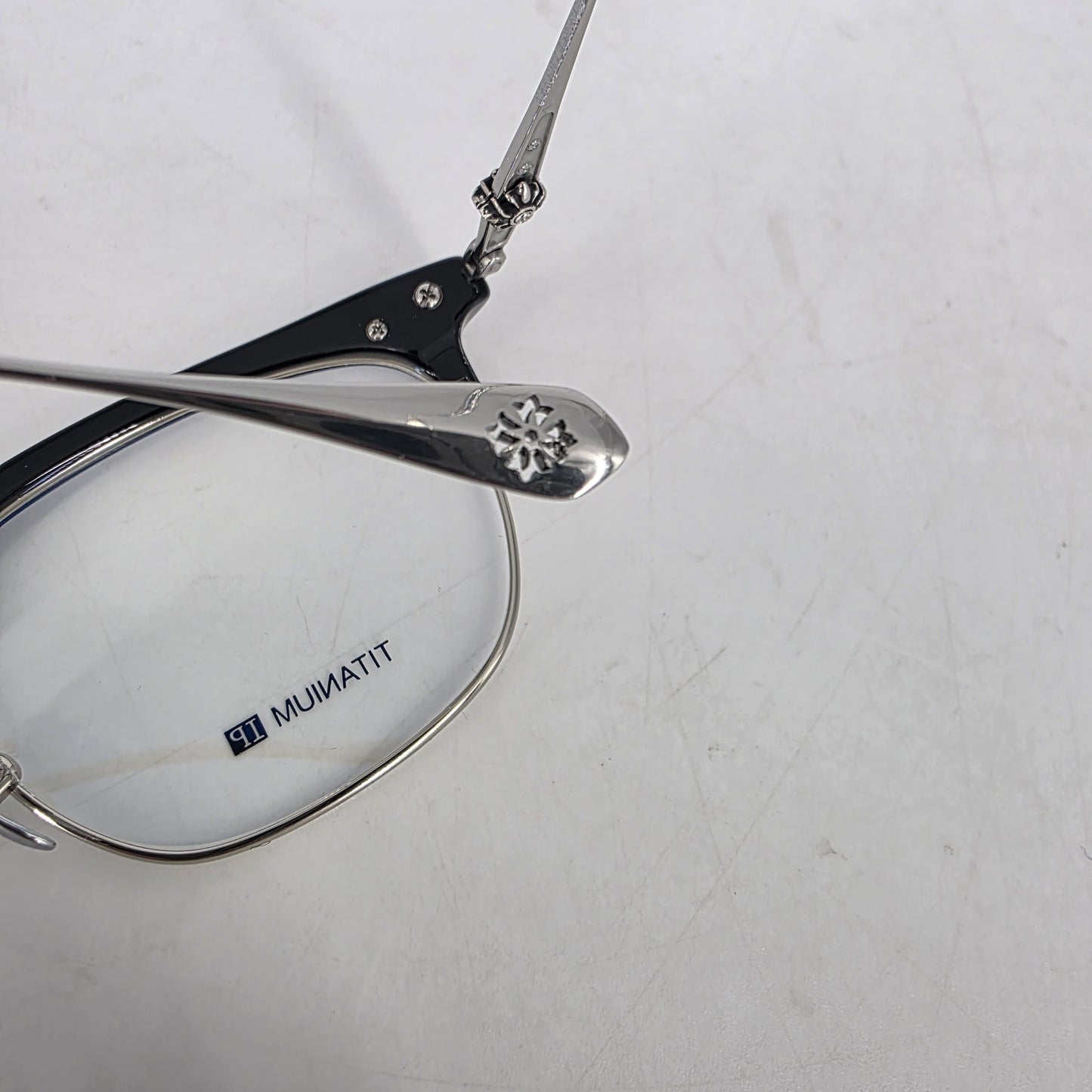 Chrome Hearts Titanium Club-Master Style Glasses