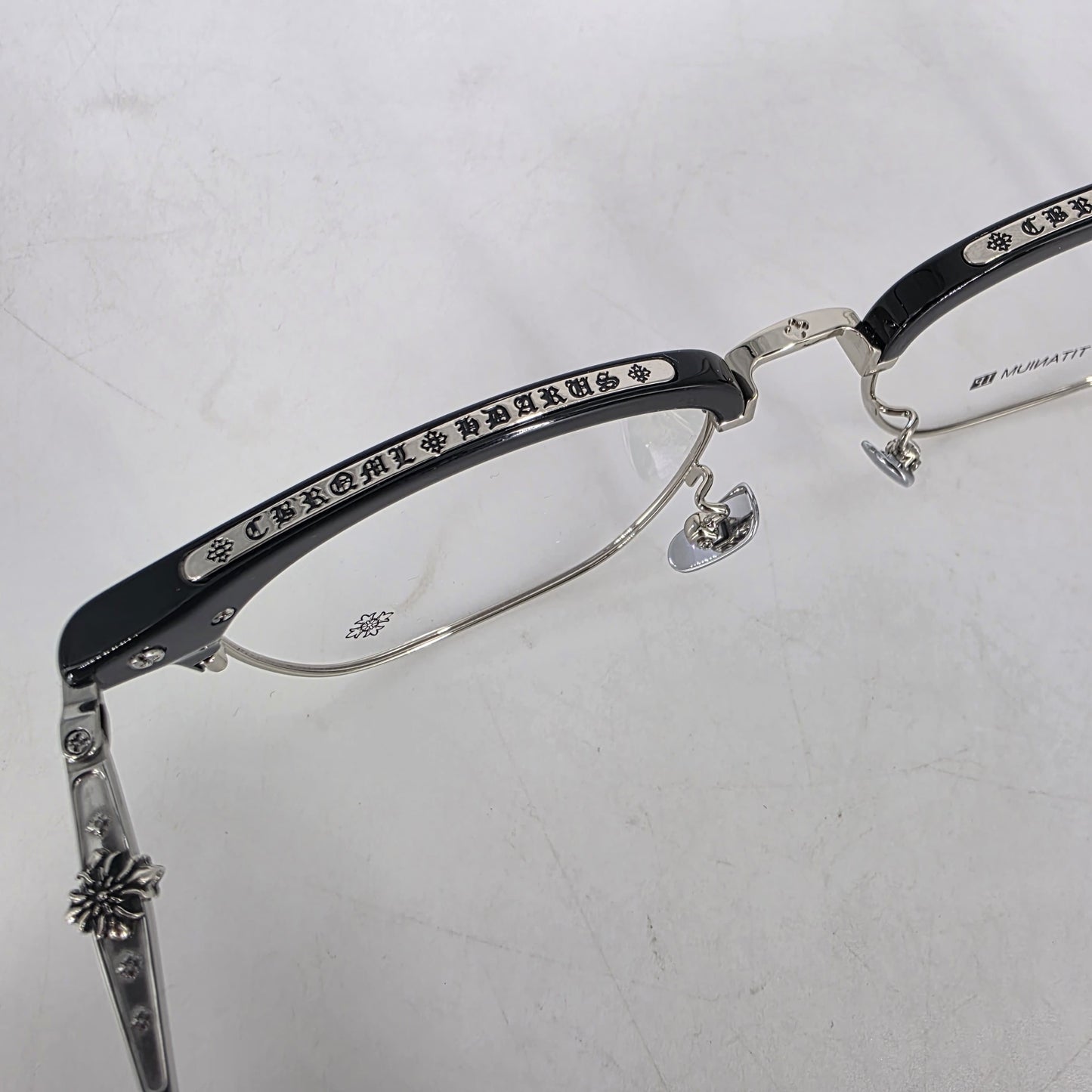 Chrome Hearts Titanium Club-Master Style Glasses