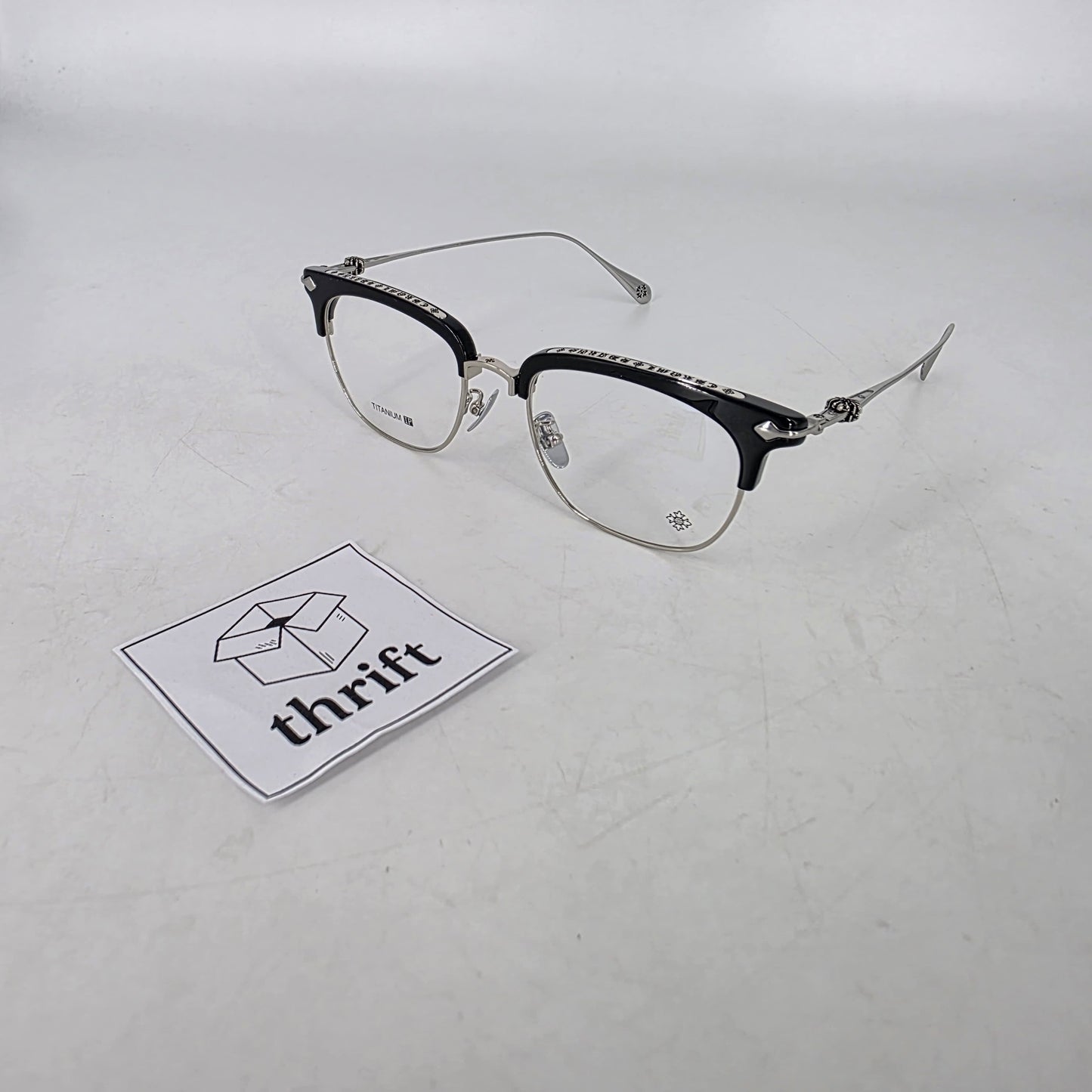 Chrome Hearts Titanium Club-Master Style Glasses