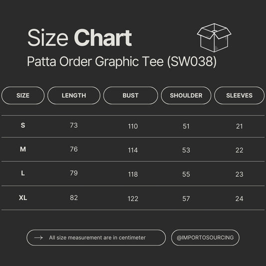 Patta Order Graphic Tee (SW038)