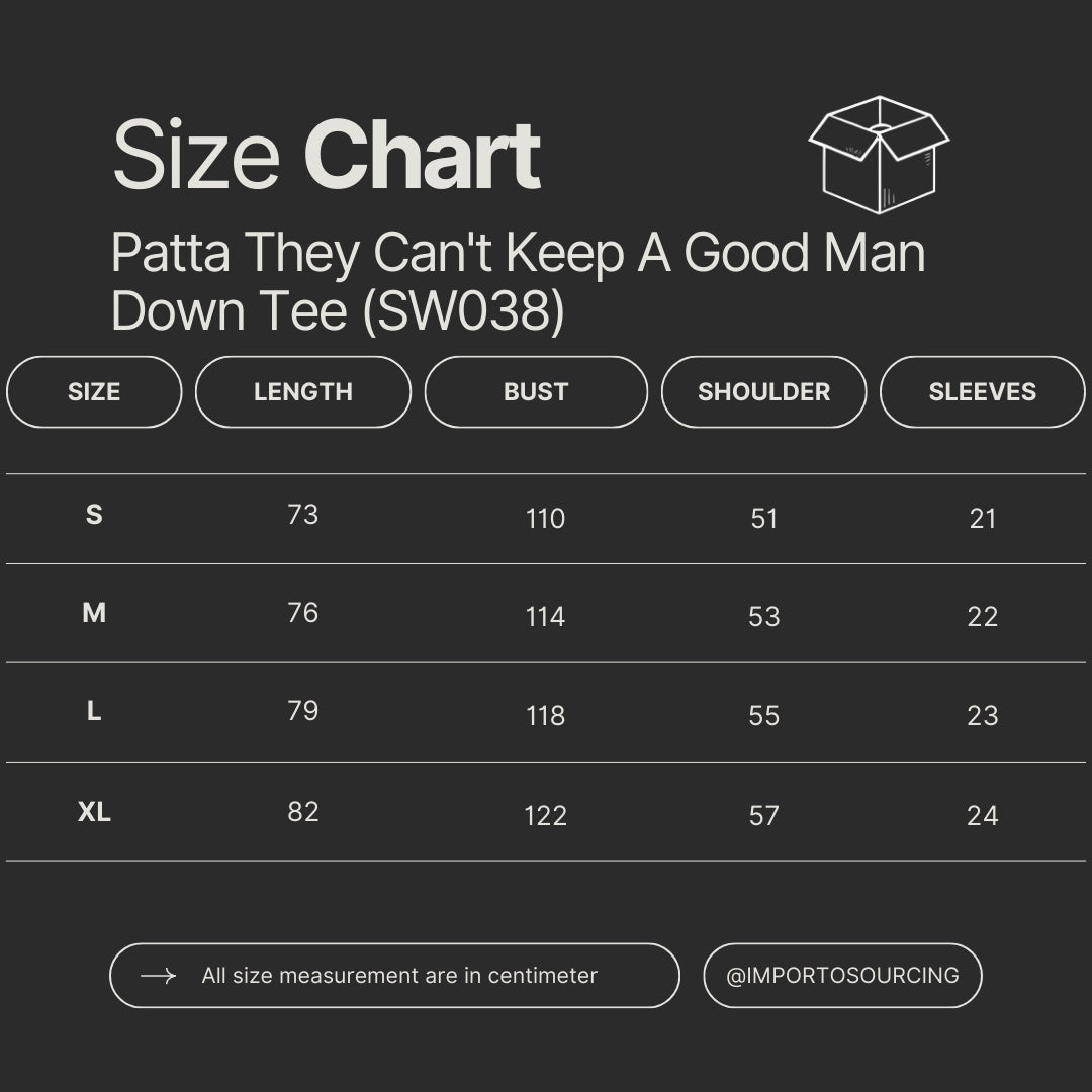 Patta They Can't Keep A Good Man Down Tee (SW038)