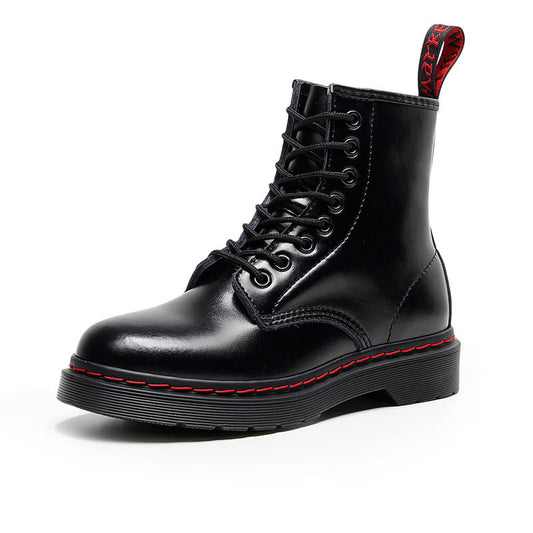 Dr Martens 1460 Boots - Black & Red (SW058)