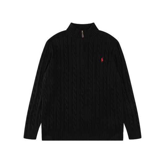 Polo Ralph Lauren Cable-Knit Quarter Zip Sweater (SW071)