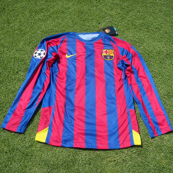 FC Barcelona 05/06 Home Jersey [Long-Sleeve] (Nike) - RONALDINHO 10