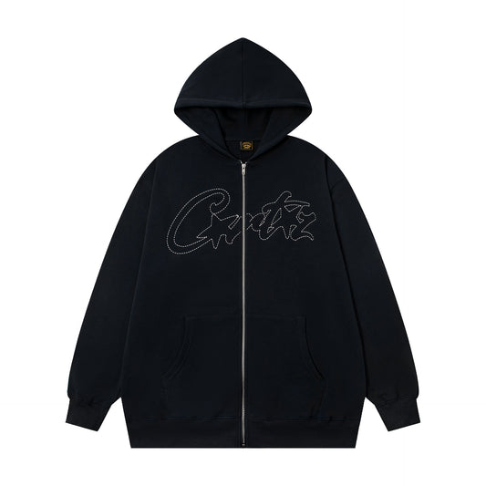 Corteiz Stitch Allstarz Zip-up Hoodie (SW082)