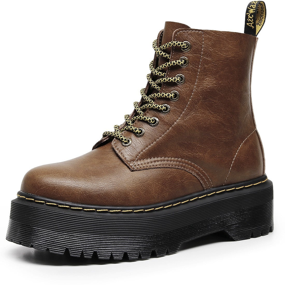 Dr Martens 1460 Brown Leather Platform Boots (SW061)