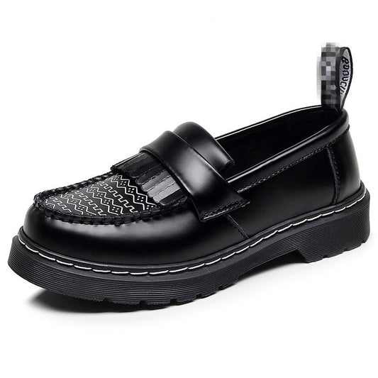 Dr Martens Tassel Loafer - Black & White (SW056)