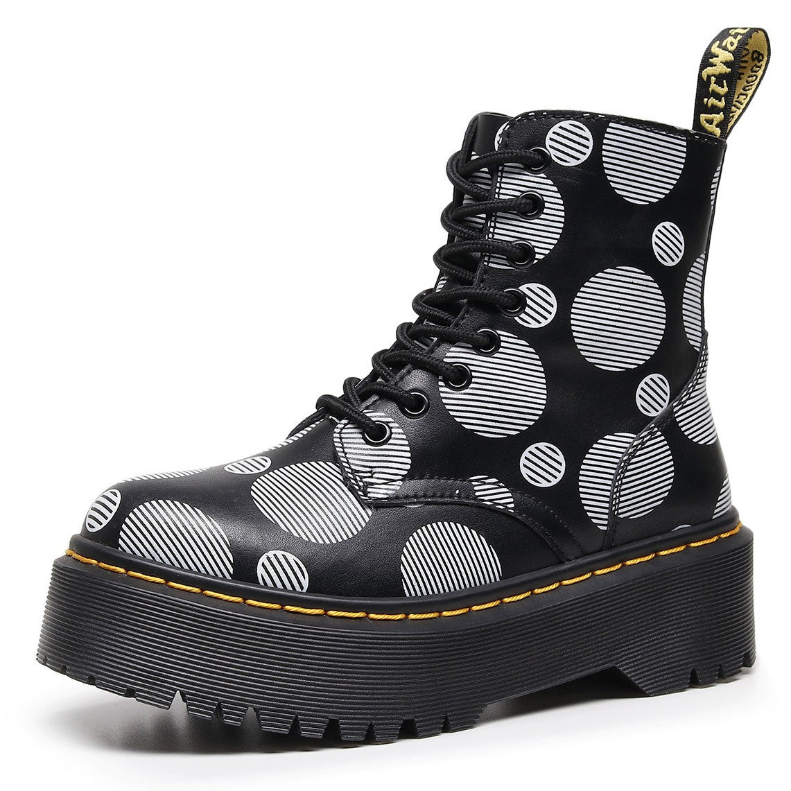 Dr Martens Jadon Polka Dot Platform Boots (SW060)
