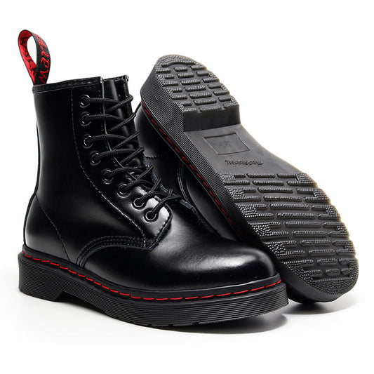 Dr Martens 1460 Boots - Black & Red (SW058)