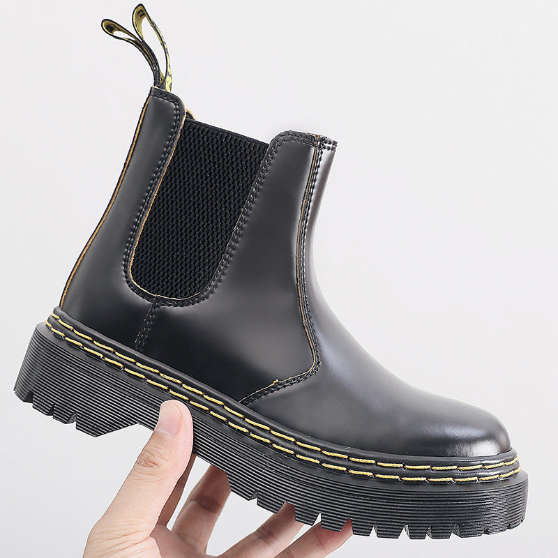 Dr Martens 2976 Double Stitch Quad Platform Boots (SW052)