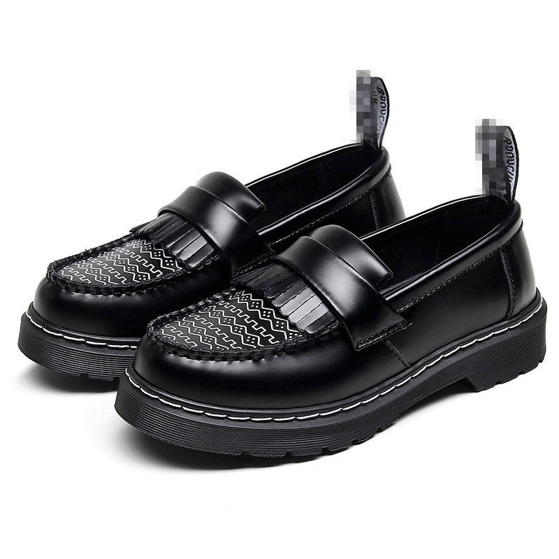 Dr Martens Tassel Loafer - Black & White (SW056)