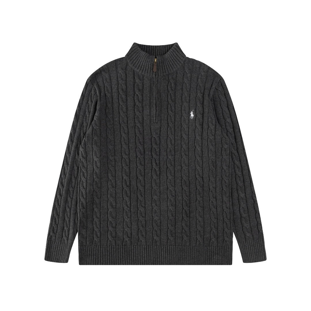 Polo Ralph Lauren Cable-Knit Quarter Zip Sweater (SW071)