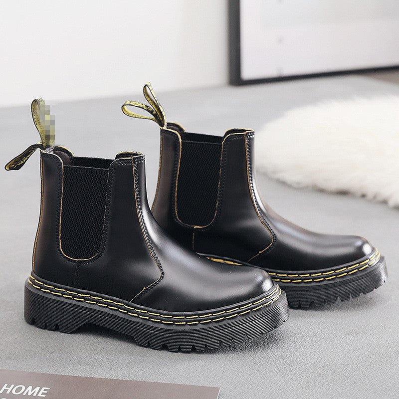 Dr Martens 2976 Double Stitch Quad Platform Boots (SW052)