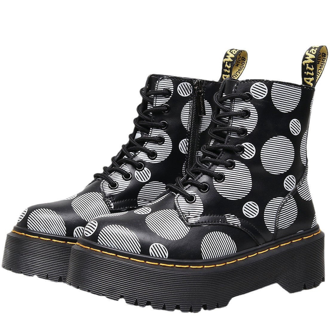 Dr Martens Jadon Polka Dot Platform Boots (SW060)
