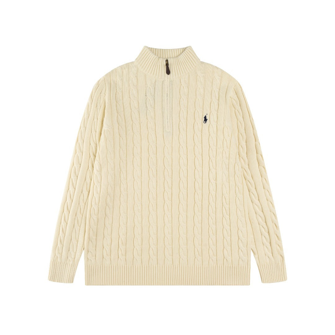 Polo Ralph Lauren Cable-Knit Quarter Zip Sweater (SW071)