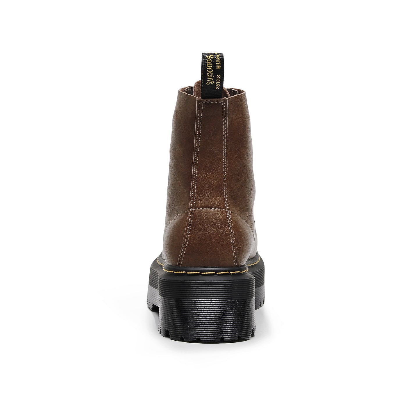 Dr Martens 1460 Brown Leather Platform Boots (SW061)