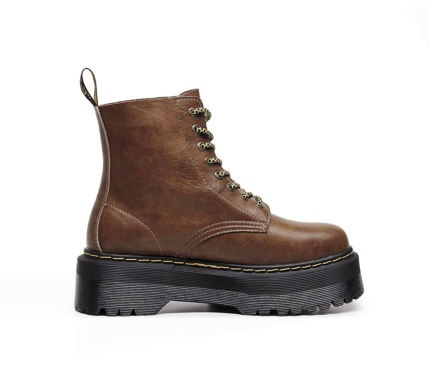 Dr Martens 1460 Brown Leather Platform Boots (SW061)