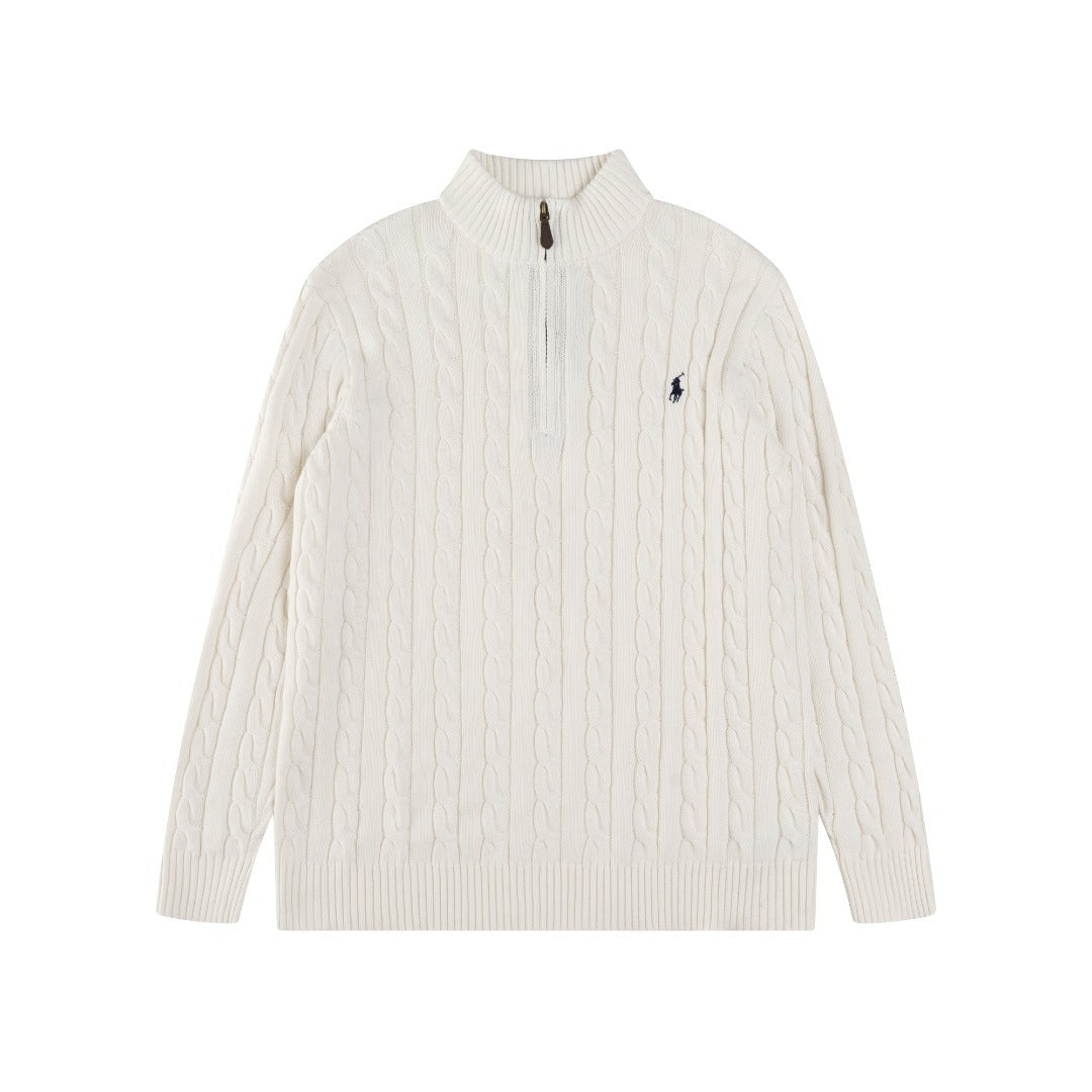 Polo Ralph Lauren Cable-Knit Quarter Zip Sweater (SW071)
