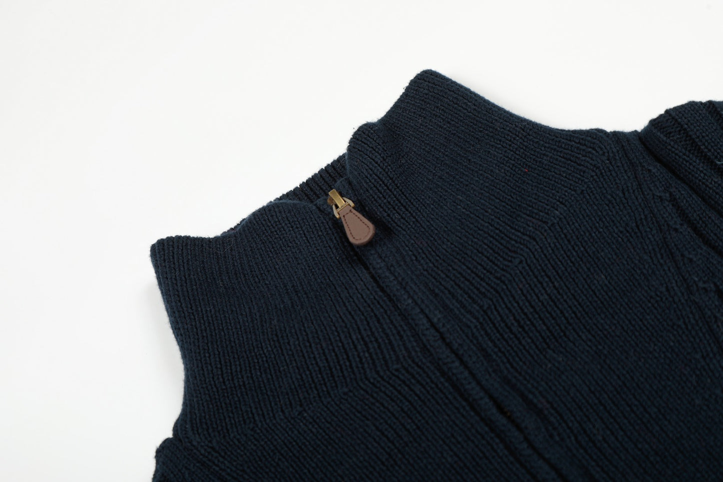 Polo Ralph Lauren Ribbed Wool Quarter Zip Sweater (SW068)