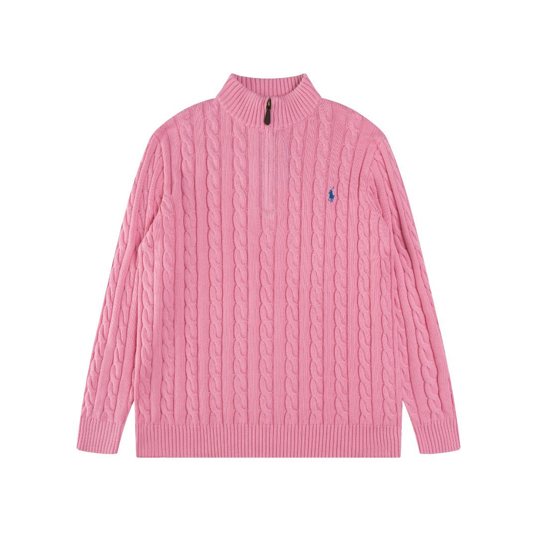 Polo Ralph Lauren Cable-Knit Quarter Zip Sweater (SW071)