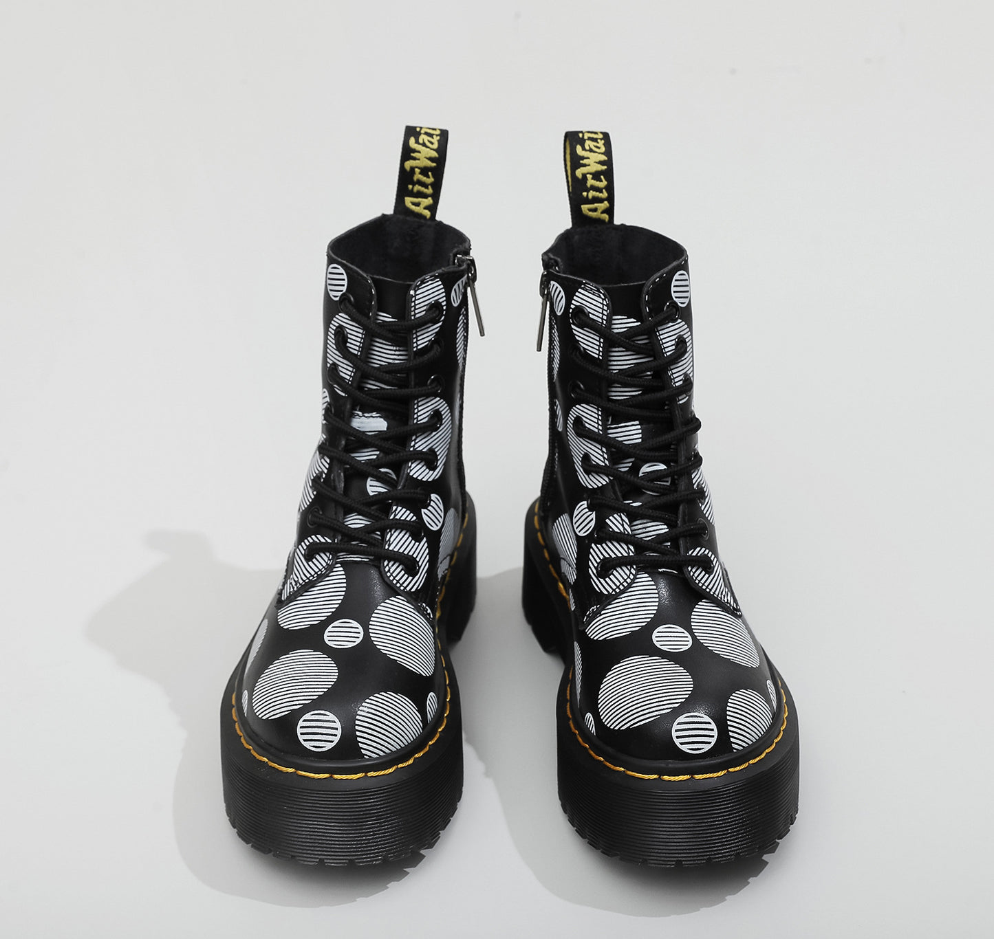 Dr Martens Jadon Polka Dot Platform Boots (SW060)