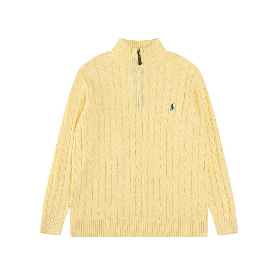 Polo Ralph Lauren Cable-Knit Quarter Zip Sweater (SW071)