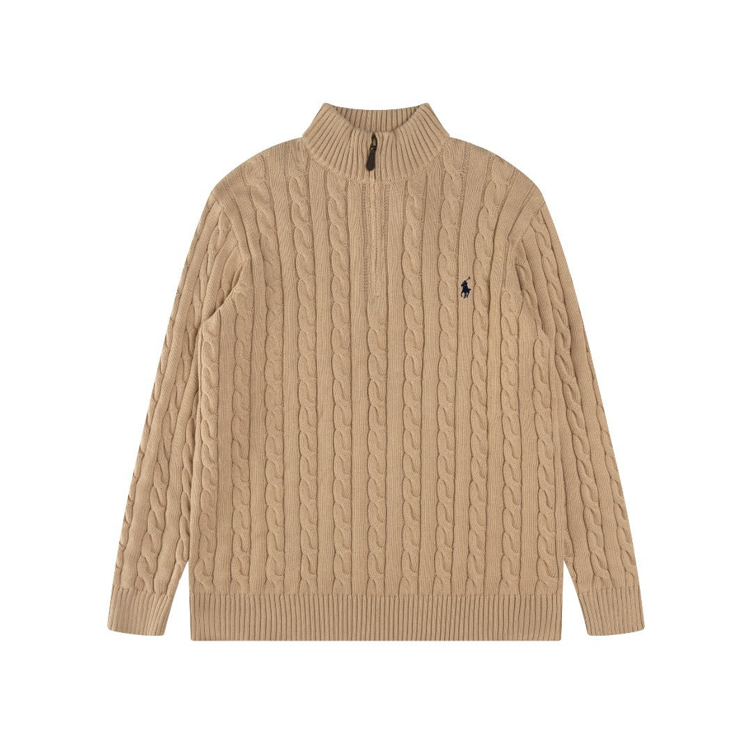 Polo Ralph Lauren Cable-Knit Quarter Zip Sweater (SW071)