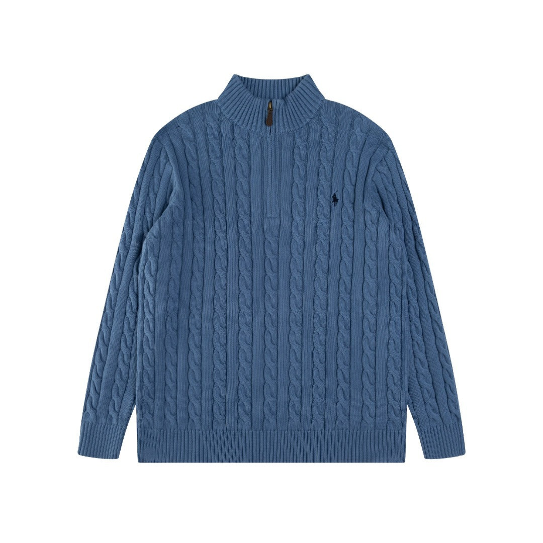 Polo Ralph Lauren Cable-Knit Quarter Zip Sweater (SW071)