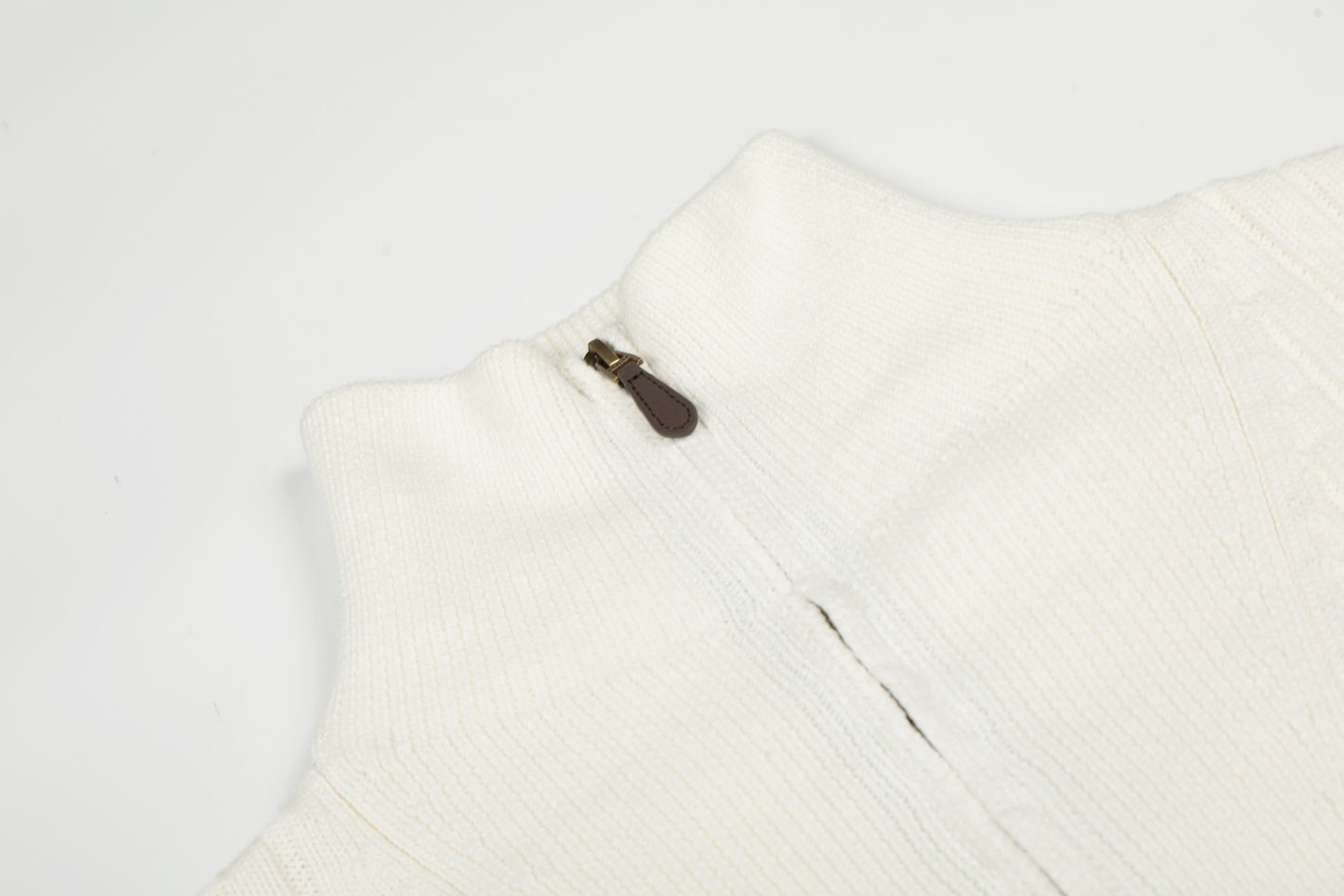 Polo Ralph Lauren Ribbed Wool Quarter Zip Sweater (SW068)