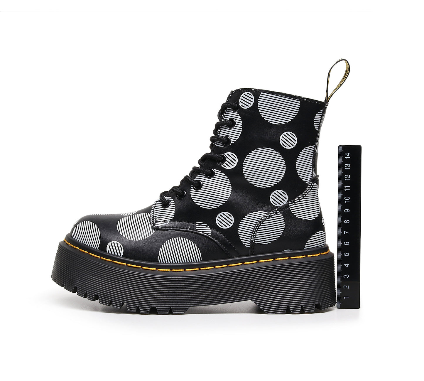 Dr Martens Jadon Polka Dot Platform Boots (SW060)