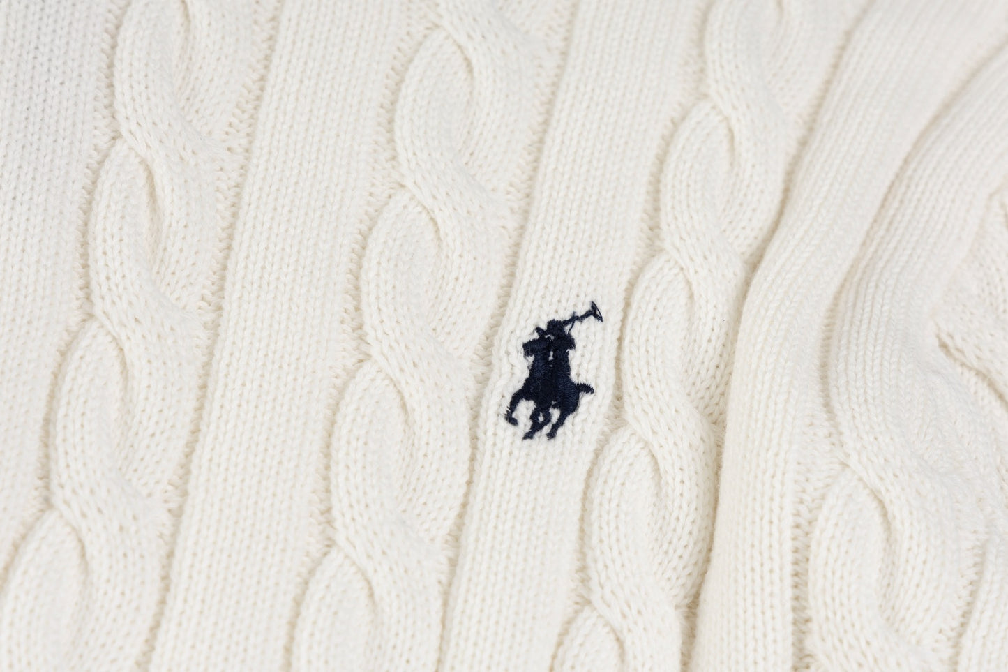 Polo Ralph Lauren Cable-Knit Quarter Zip Sweater (SW071)