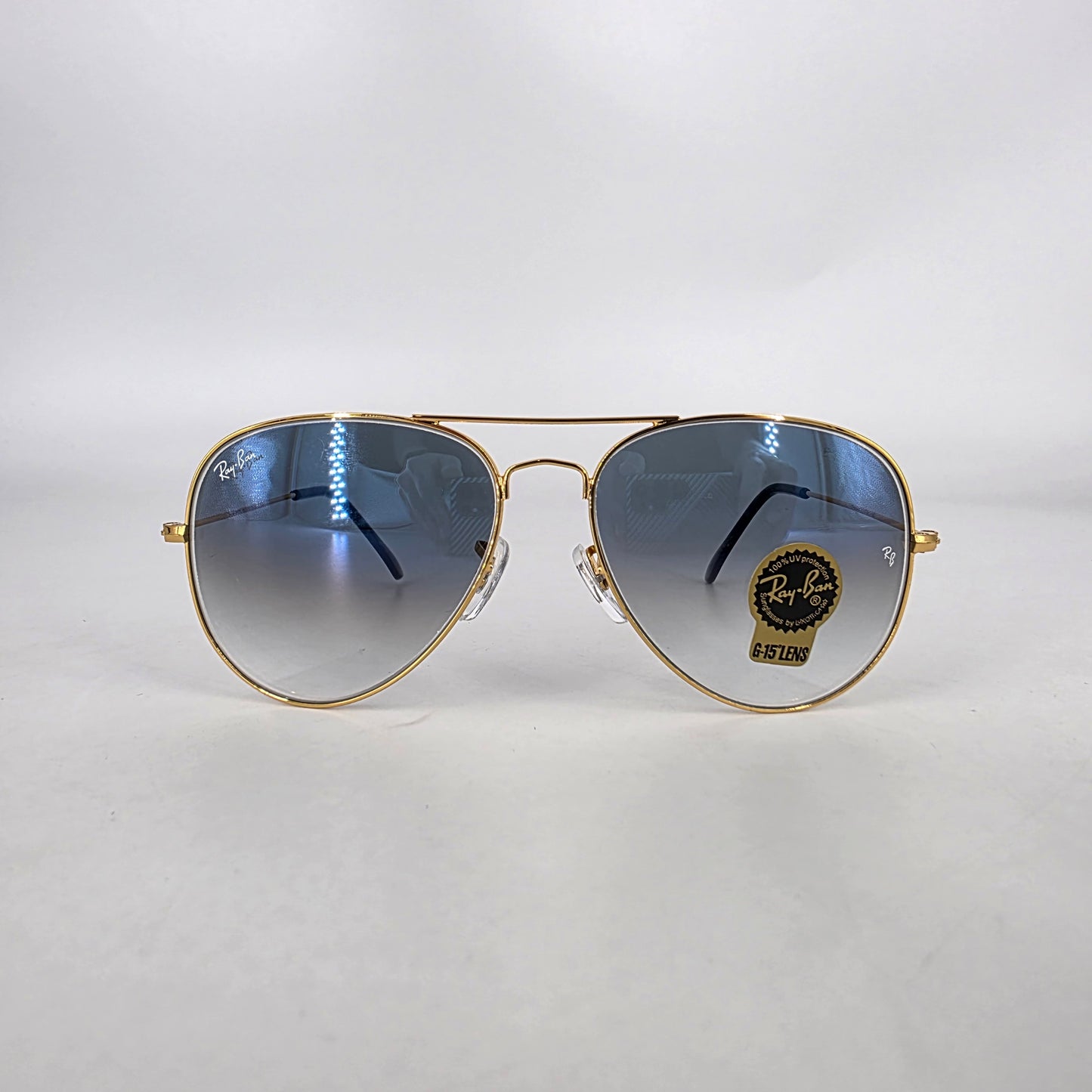 Ray-Ban Aviator Sunglasses - Gold & Blue