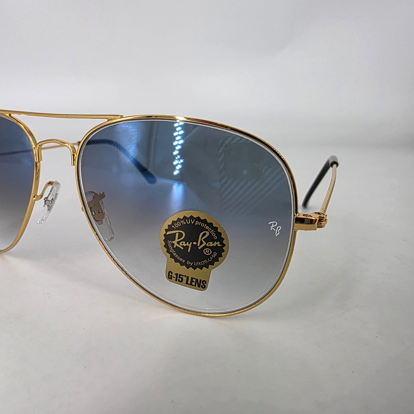 Ray-Ban Aviator Sunglasses - Gold & Blue