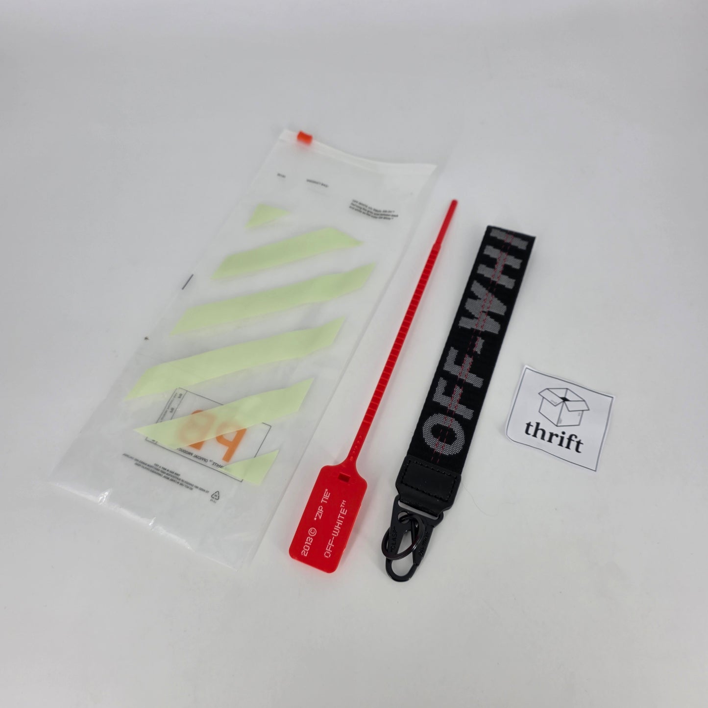 Off-White Belt Keychain - Black