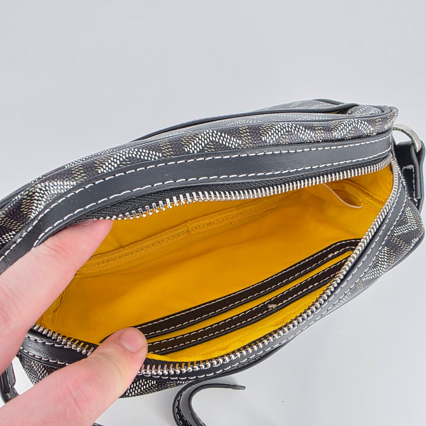 Goyard Cap Vert Crossbody Bag - Black