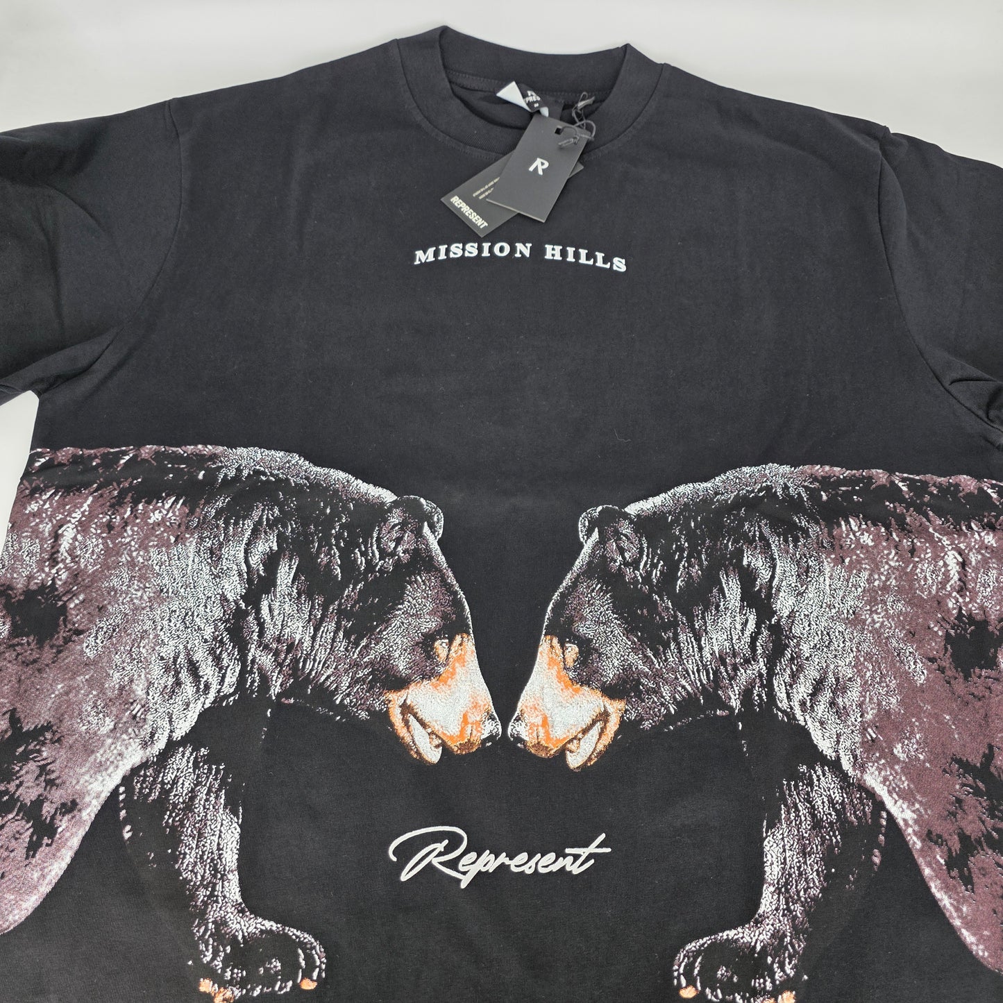 Represent Mission Hills Bear Tee - Black (M, L)