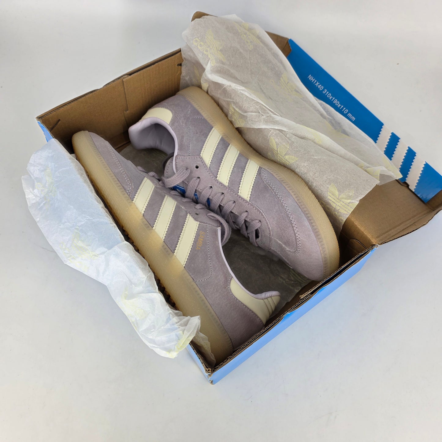 Adidas Samba - Silver Dawn Chalk (UK9.5)