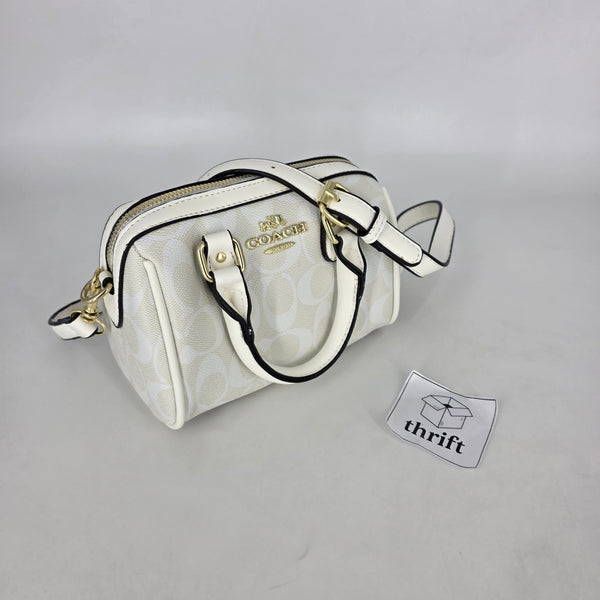 Coach Mini Rowan Satchel - White