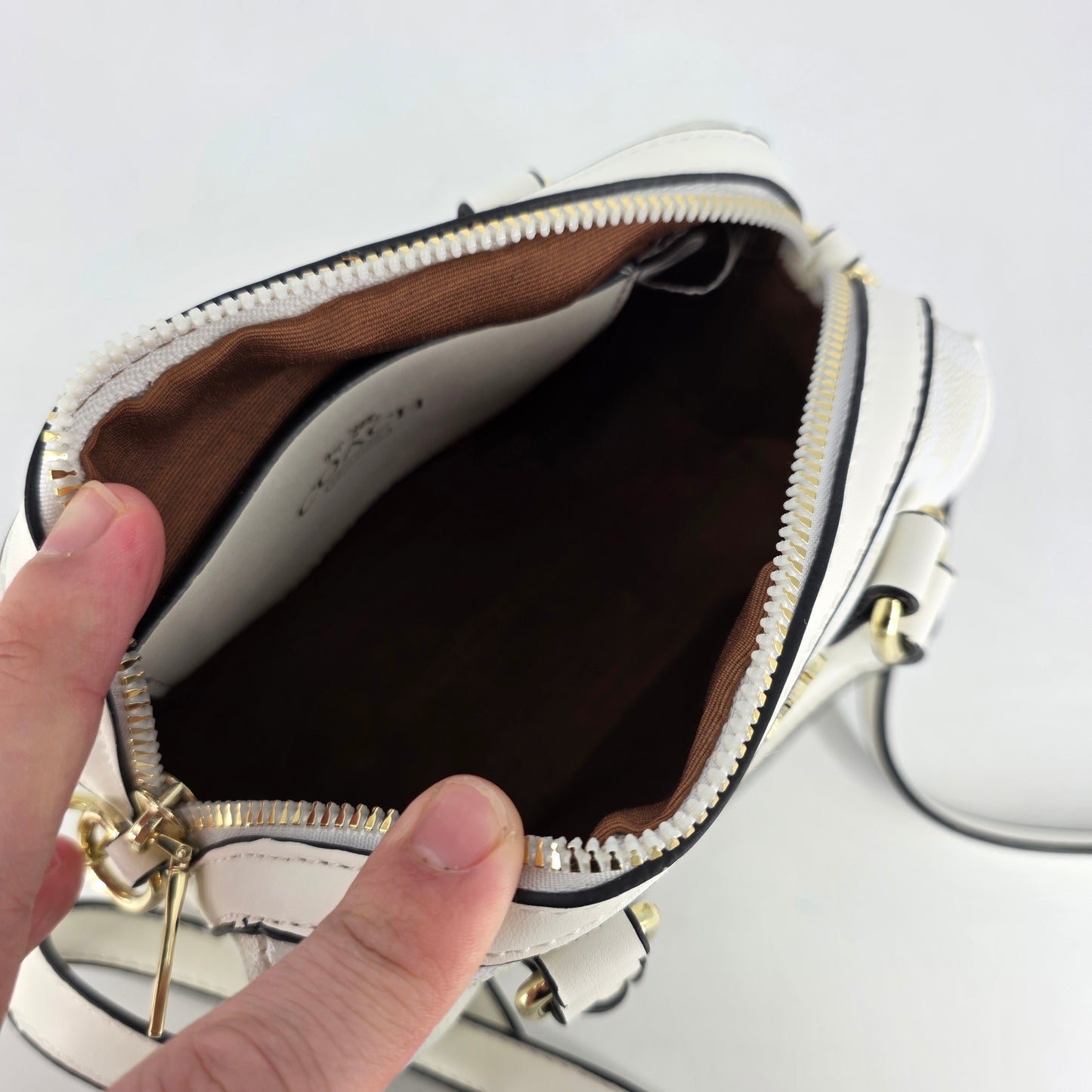 Coach Mini Rowan Satchel - White